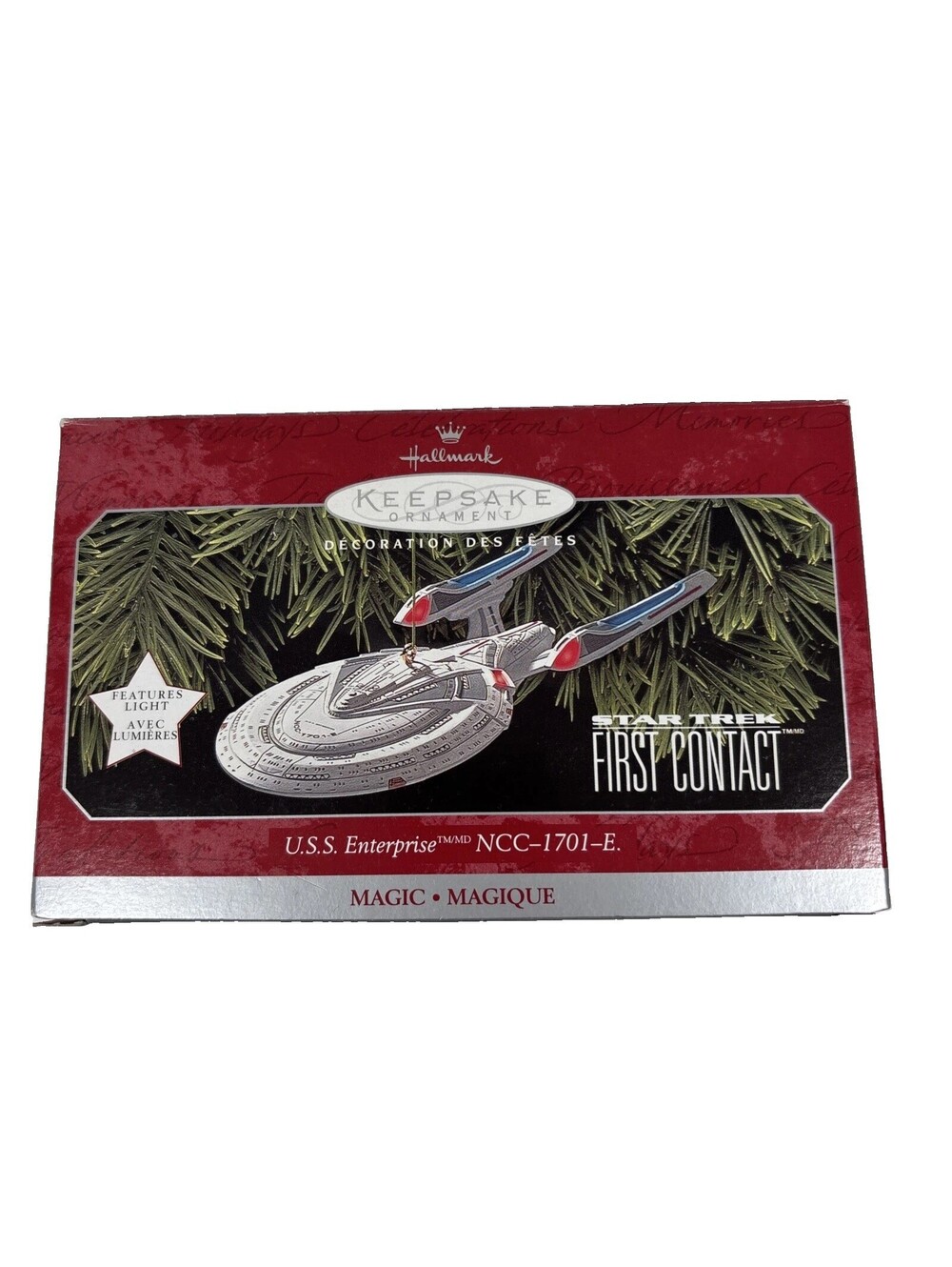 Hallmark Keepsake 1998 Star Trek USS Enterprise NCC-1701-E Christmas Ornament